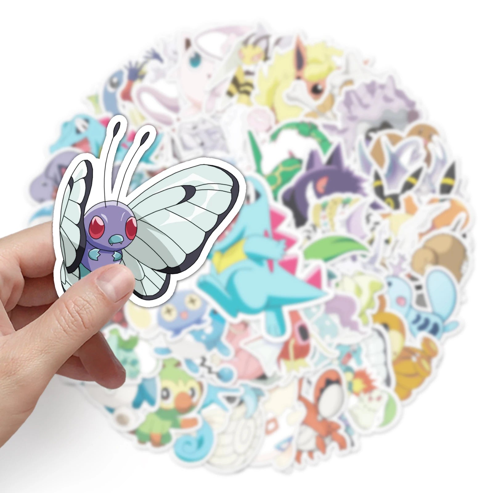 50 Piece Waterproof Pokemon Stickers for DIY Projects - Smarsty