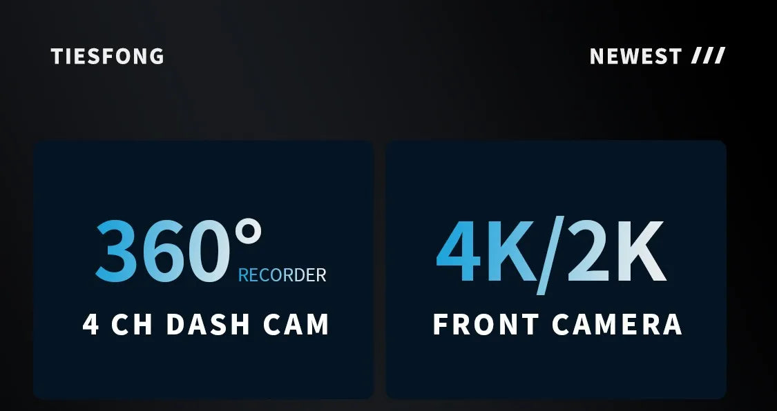 4 Channel GPS Dash Cam Front 4K Night Vision Parking - Smarsty