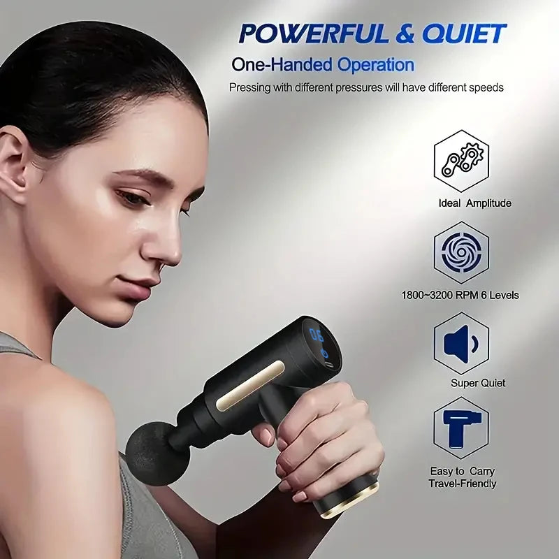 Portable Fascia Massage Gun for Body Relaxation - Smarsty