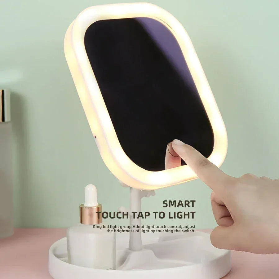 LED Vanity Mirror with Adjustable Three-Color Light - Smarsty