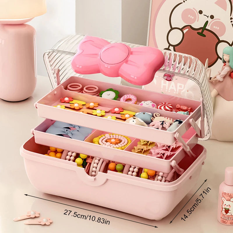 Cute Multi-Layer Hairpin Organizer for Kids Accessories - Smarsty