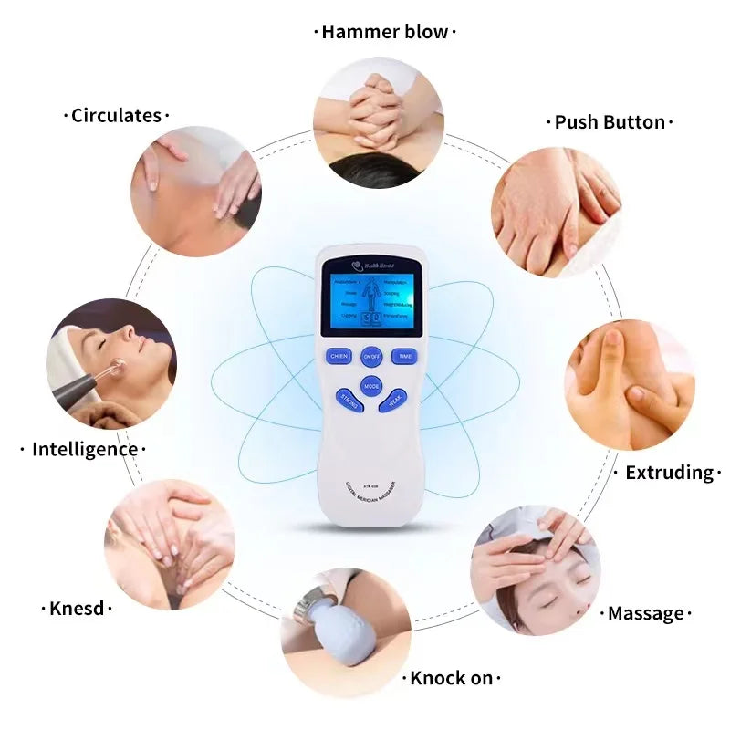 8 Modes EMS Dual Channel Muscle Massager for Fatigue Relief - Smarsty