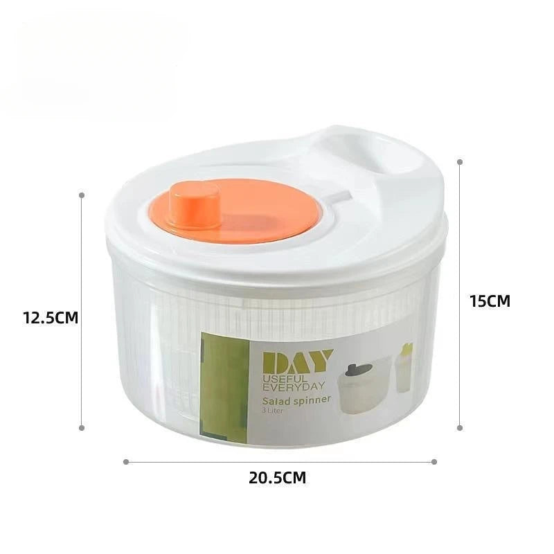 Multifunctional Household Manual Vegetable Dehydrator - Salad Spinner with Fruit, Lettuce Drain Basket | Home Kitchen Gadgets by Smarsty