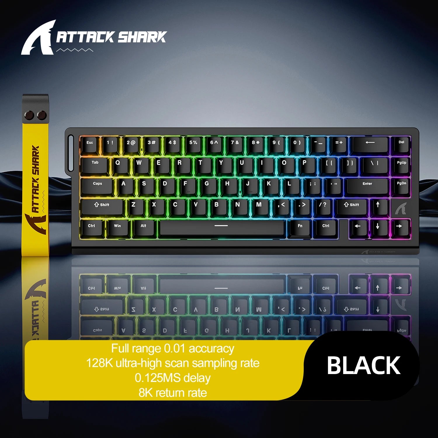 Wired Mechanical Gaming Keyboard With Rapid Trigger 8000Hz