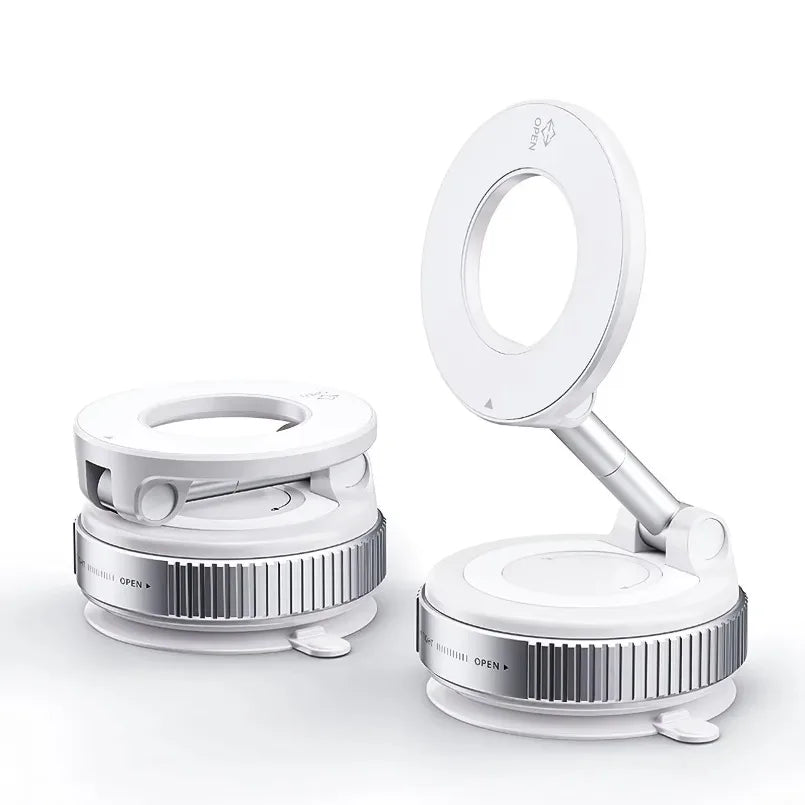 Magnetic Car Phone Holder 360 Rotation Vacuum Suction - Smarsty