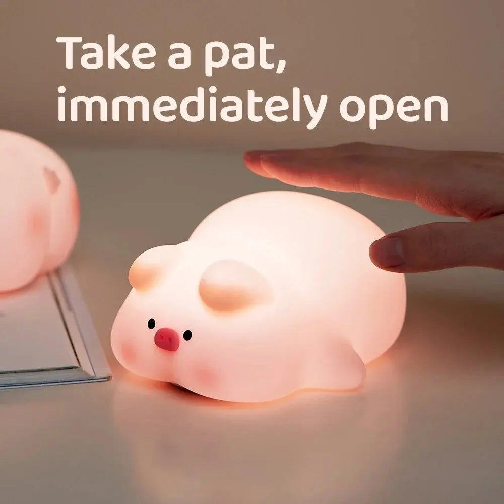 Cute Silicone Rabbit LED Night Light for Kids - Smarsty