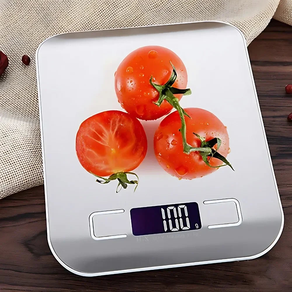 5kg/1g Digital Kitchen Scale LED Stainless Steel High-precision Electronic Scales Home Jewelry Food Weighing Baking Tools