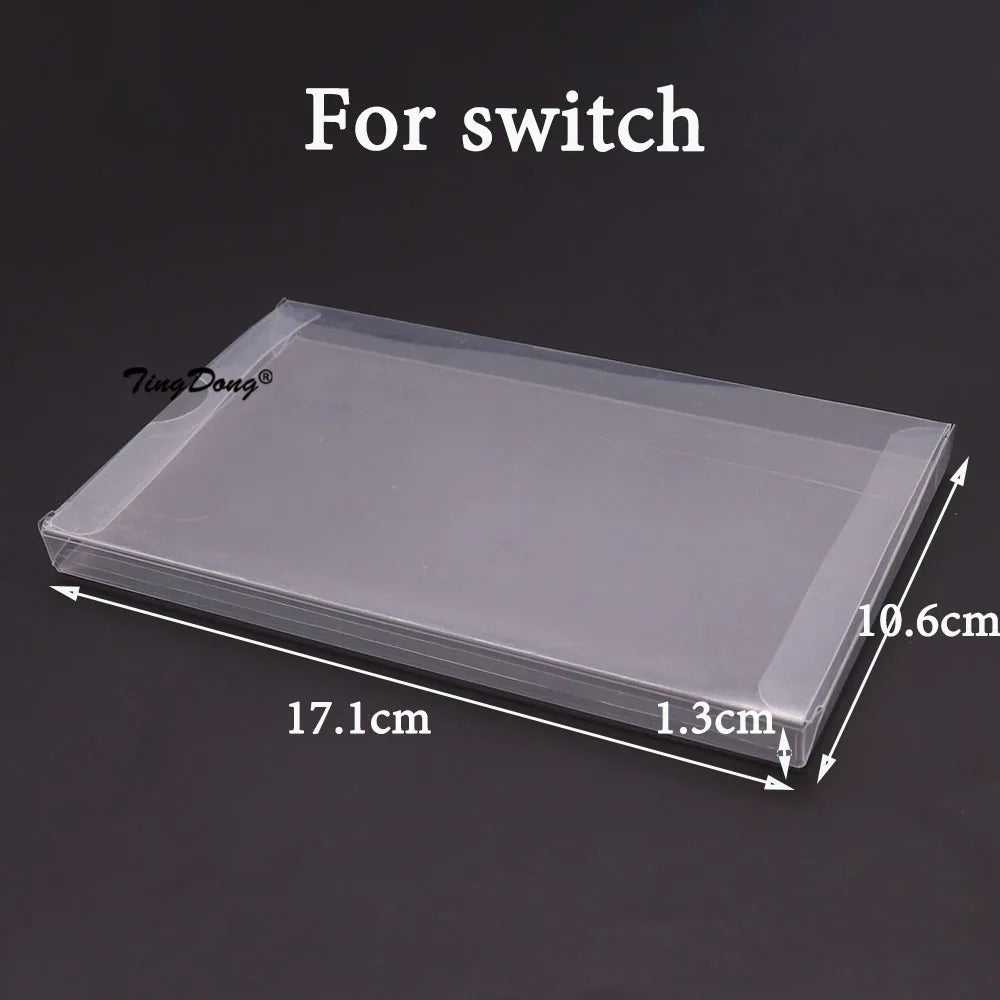 10PCS Clear Game Cartridge Box Protectors for Nintendo - Smarsty