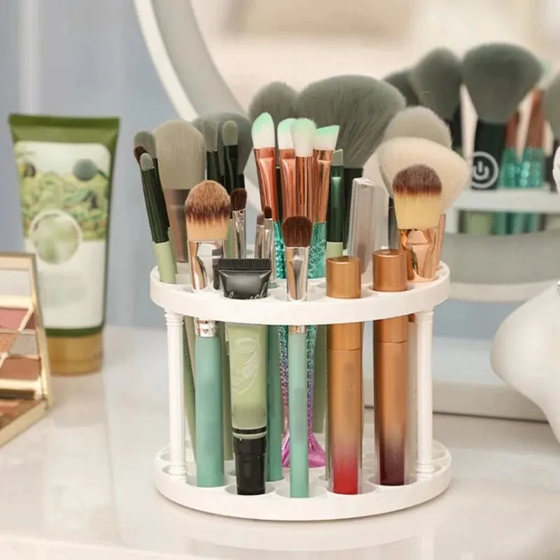 Makeup Brush Storage Rack with Compartment Design - Smarsty