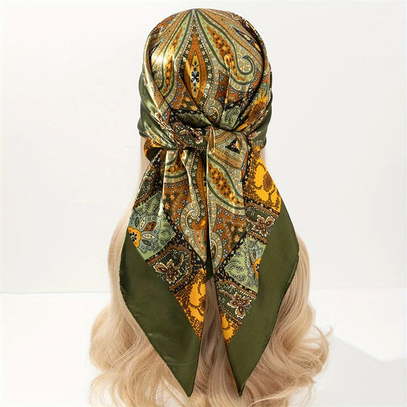 Luxury Silk Scarf for Women Sun Protection Designer Shawl - Smarsty