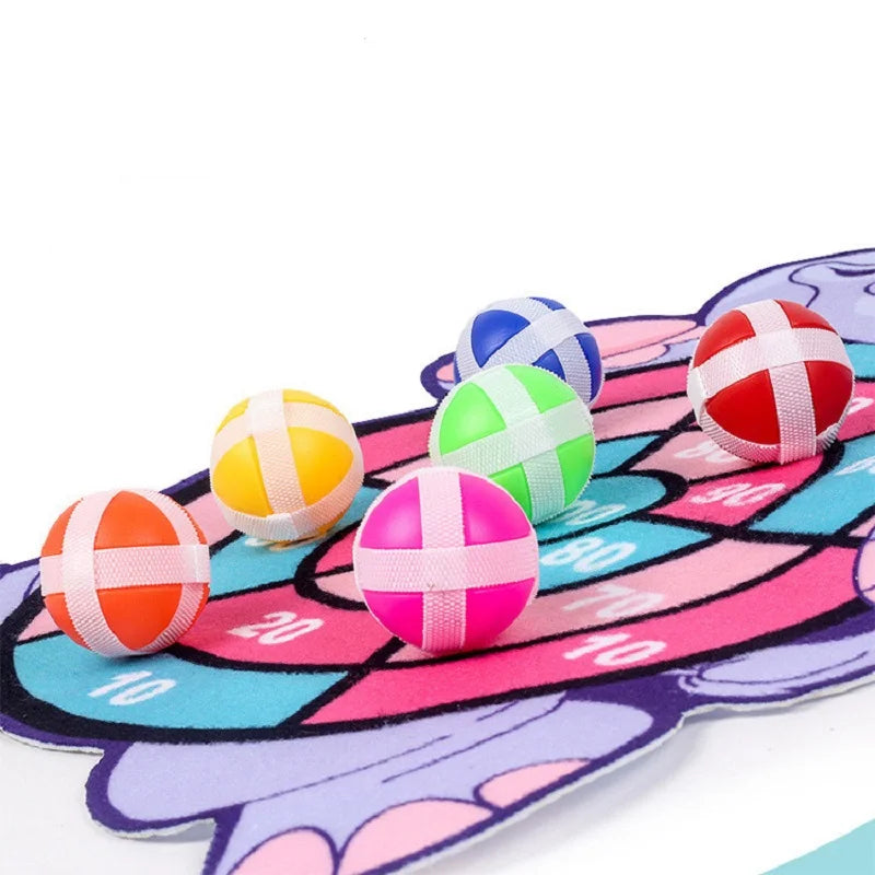 Montessori Dart Board Target Sports Game Toys For Children 4 To 6 Years Old Outdoor Toy Child Indoor Girls Sticky Ball Boys Gift by Smarsty