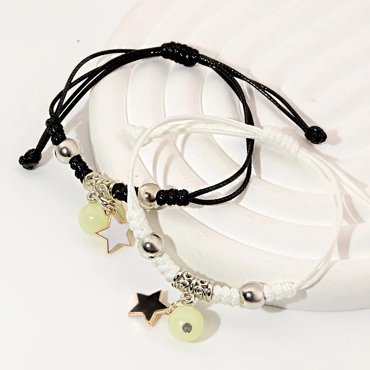 Luminous Beads Couple Bracelets Set for Matching Friends - Smarsty