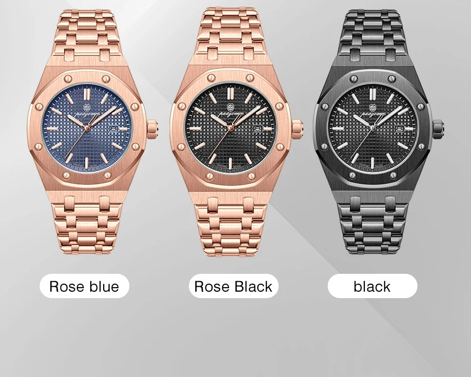 Luxury Waterproof Quartz Watch with Luminous Date Feature - Smarsty