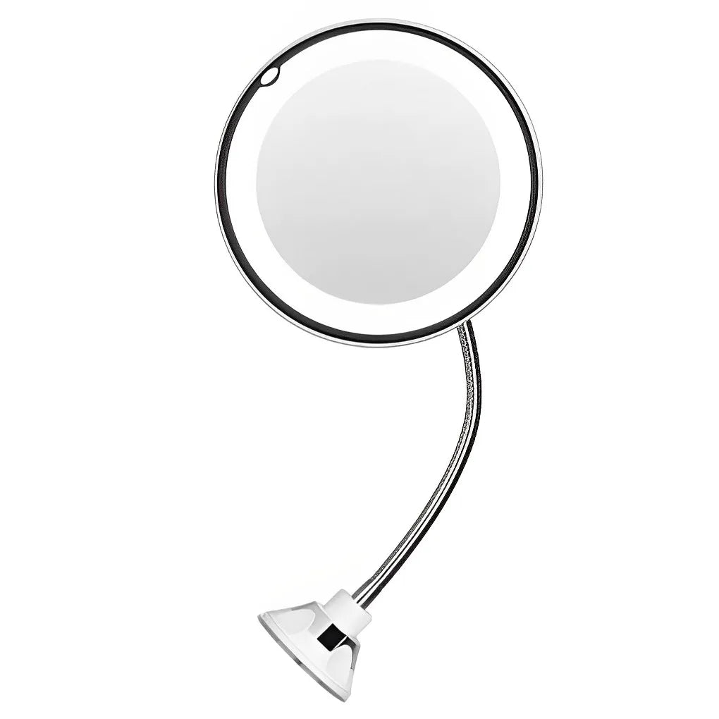 Flexible Gooseneck Makeup Mirror with Bright LED Light - Smarsty