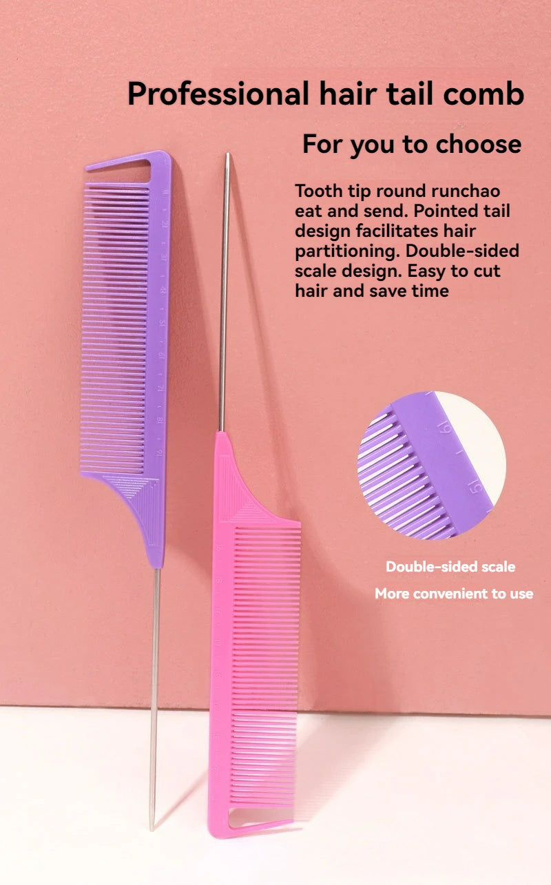 Three-Piece Hair Comb Set for Styling and Precision - Smarsty