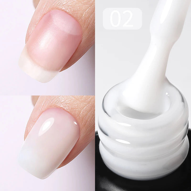 Born Pretty Milky Pink Rubber Base Gel Polish 15ml Self Leveling Formula - Smarsty