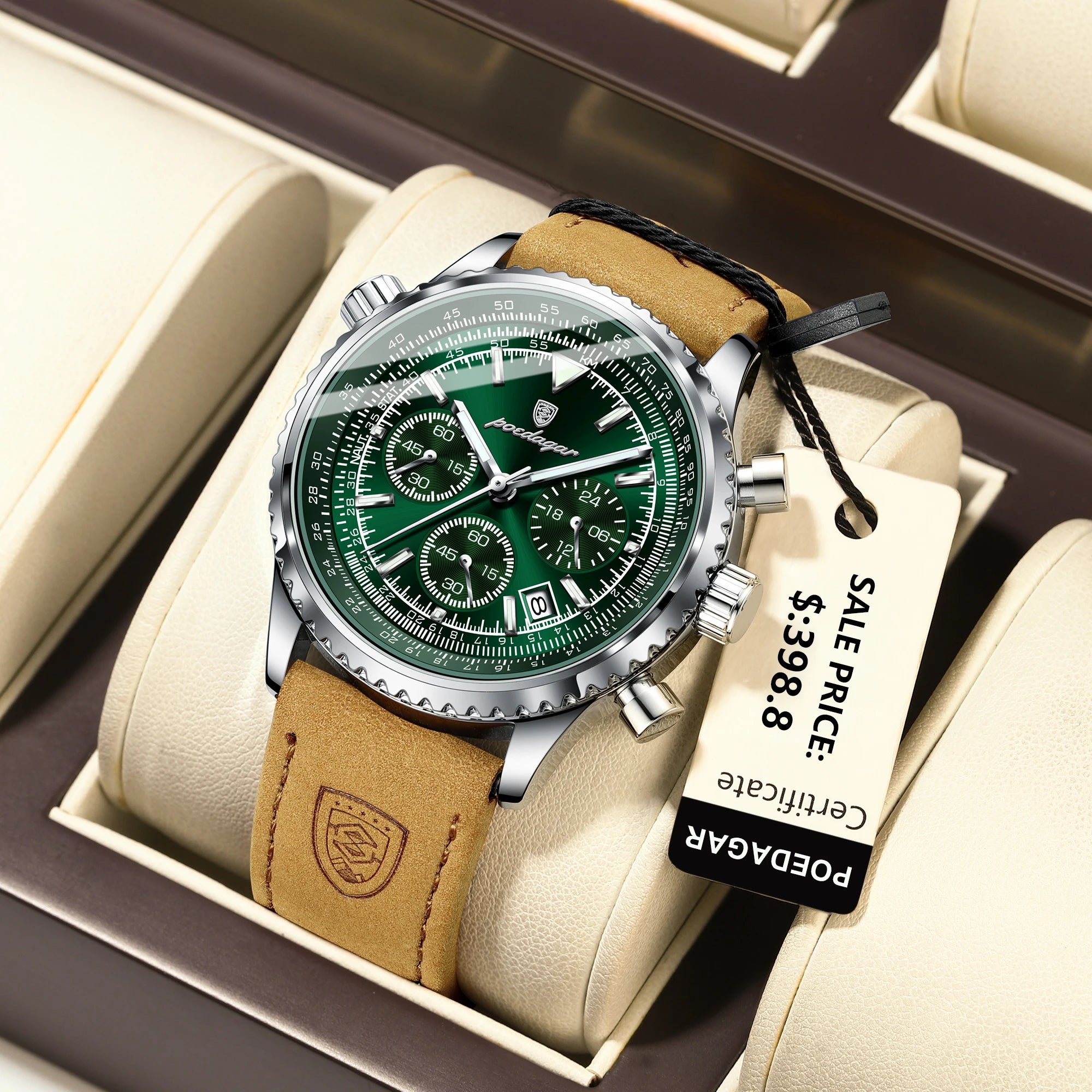Luxury Waterproof Quartz Chronograph Watch for Men - Smarsty
