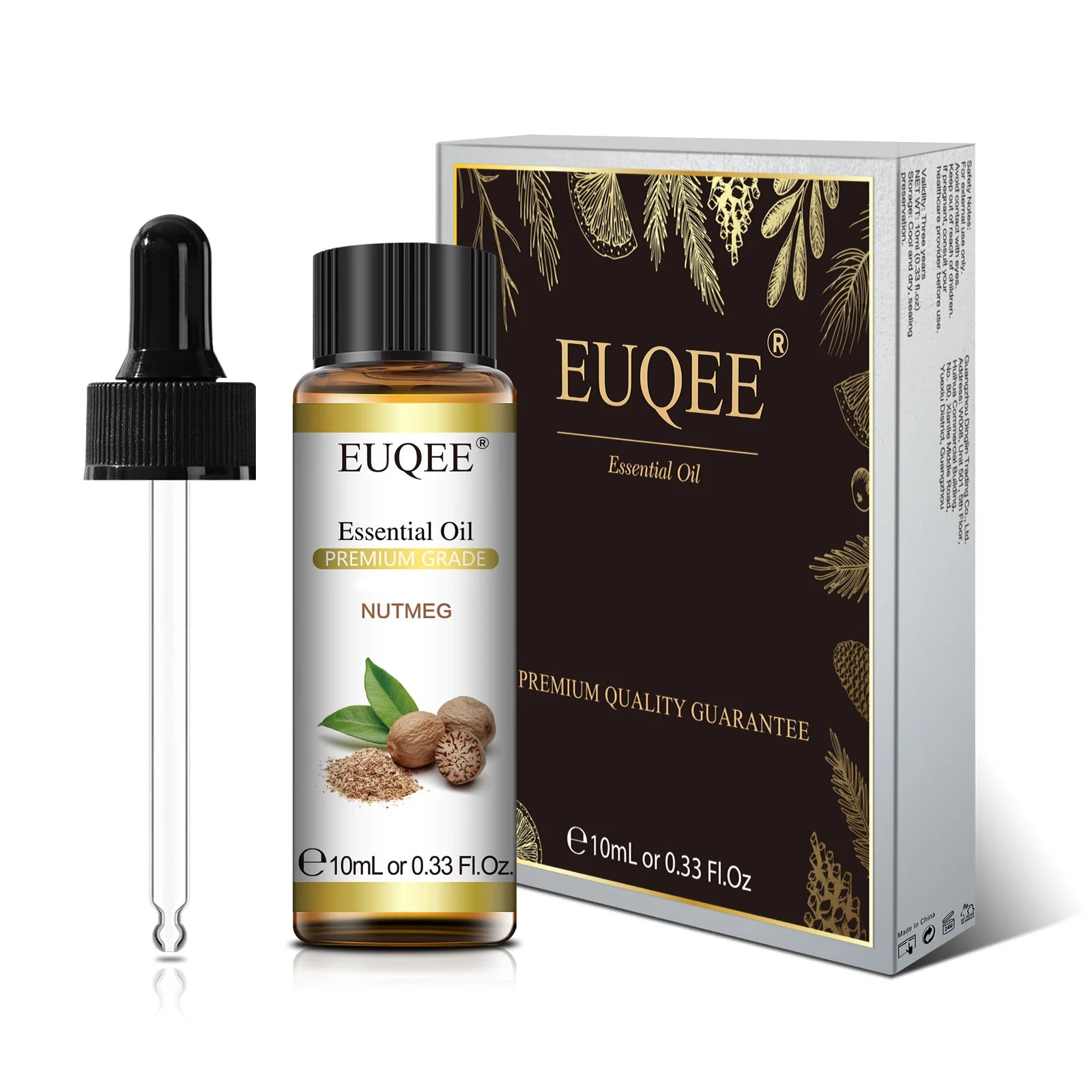 EUQEE 10ml Pure Natural Essential Oil Lavender Jasmine Eucalyptus Vanilla Sandalwood Sweet Orange Lemon Oregano Neroli Fragrance - Smarsty