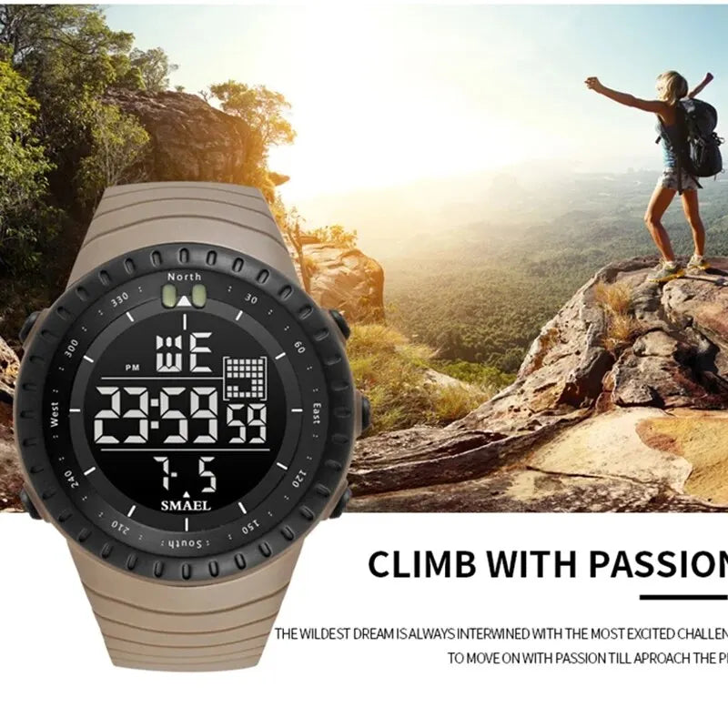 SMAEL Waterproof Digital Sports Watch with Big Dial - Smarsty