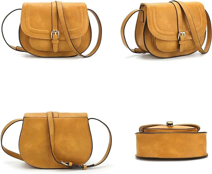 Boho Faux Leather Crossbody Bag For Women With Strap - Smarsty