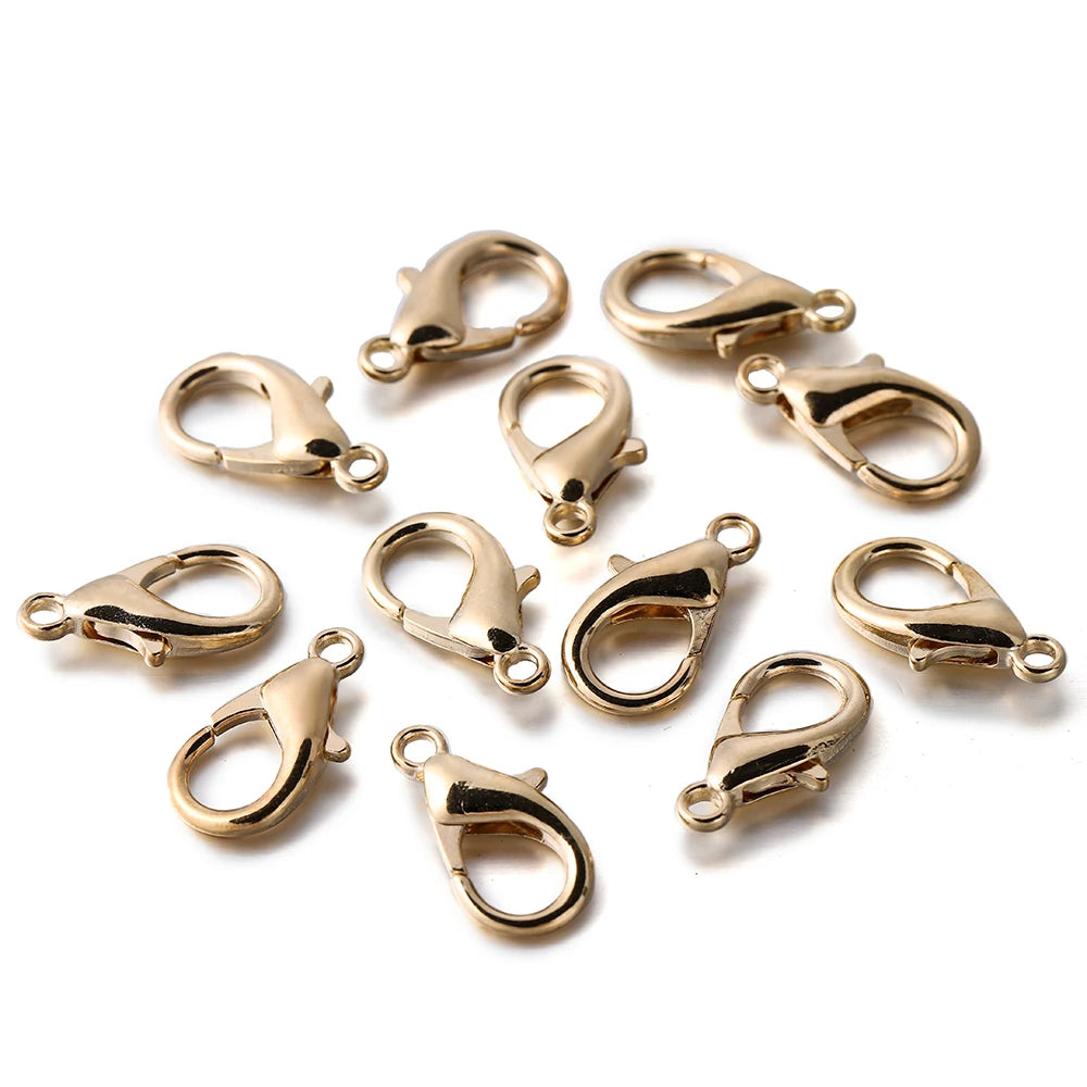 100pcs Lobster Clasps Jewelry Findings for DIY Making - Smarsty