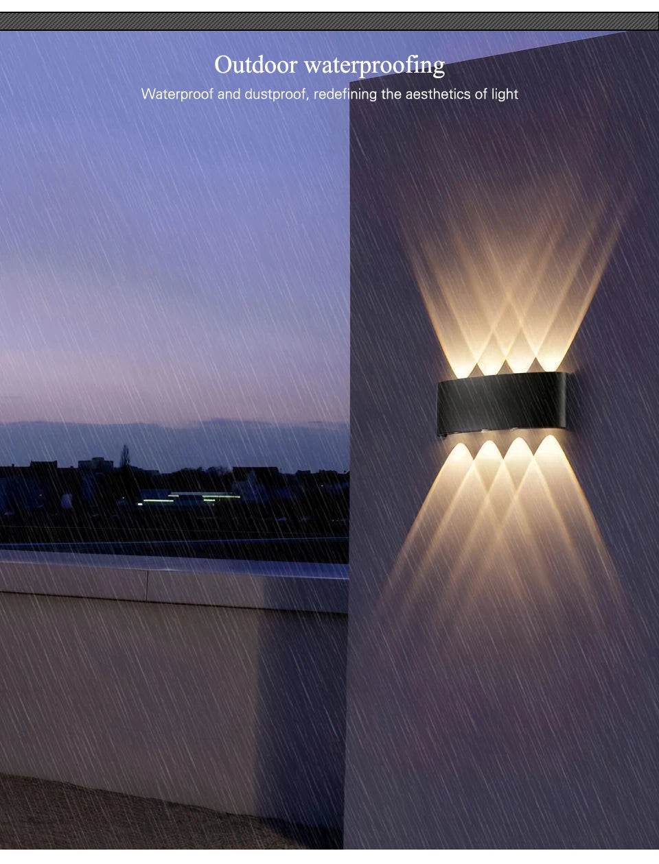 Waterproof LED Wall Lamp for Indoor and Outdoor Use - Smarsty