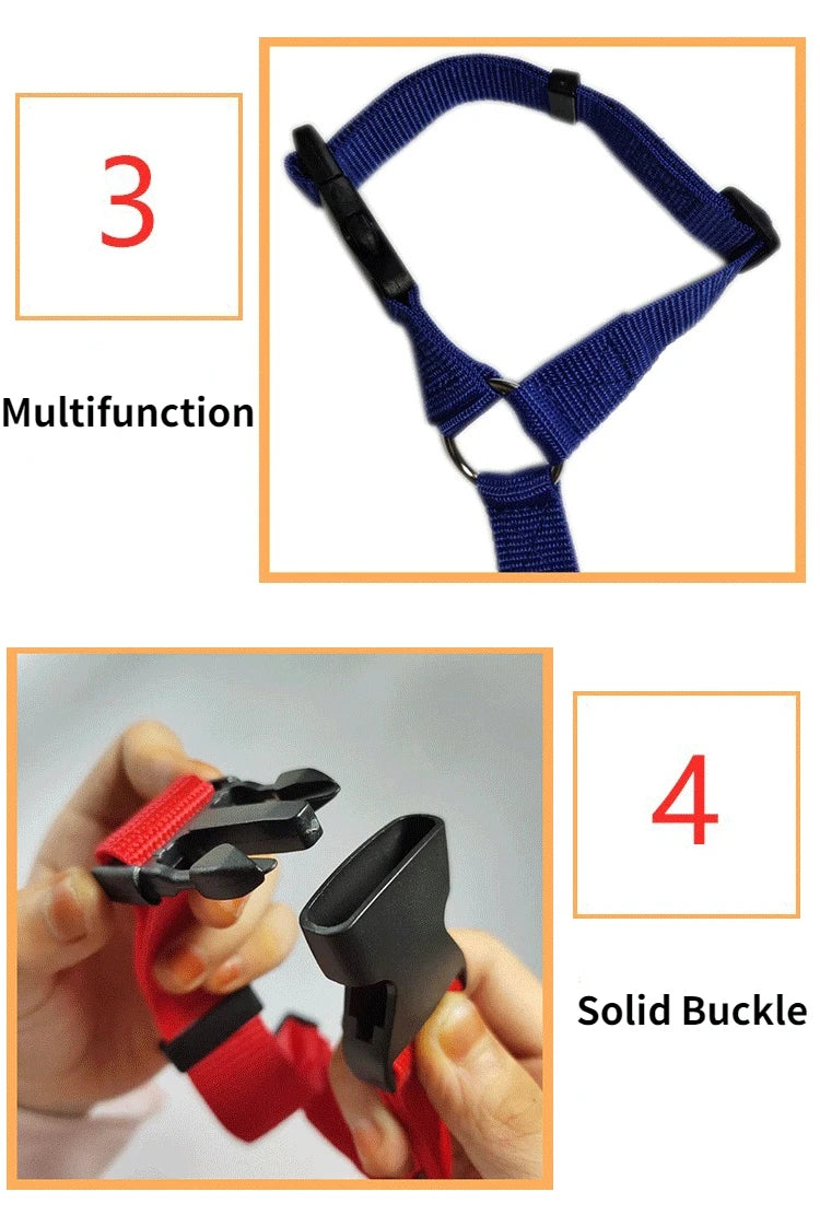 Adjustable Two-in-One Pet Car Seat Belt Harness - Smarsty
