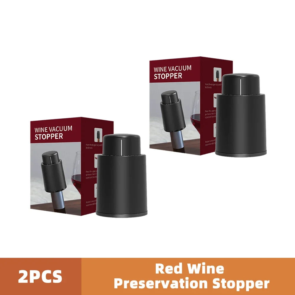 Vacuum Wine Bottle Stopper With Sealed Storage - Smarsty