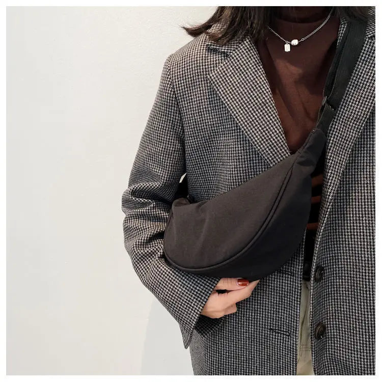 Soft Nylon Crossbody Bag For Women With Laptop Compartment - Smarsty