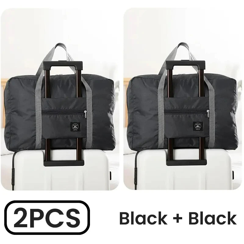 Foldable Travel Duffel Bags Two Pack For Carry On Luggage - Smarsty