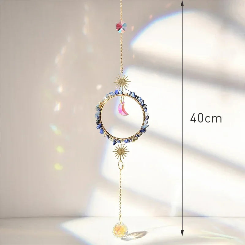 Hanging Crystal Pendant Suncatcher Wind Chimes for Home Decor - Smarsty