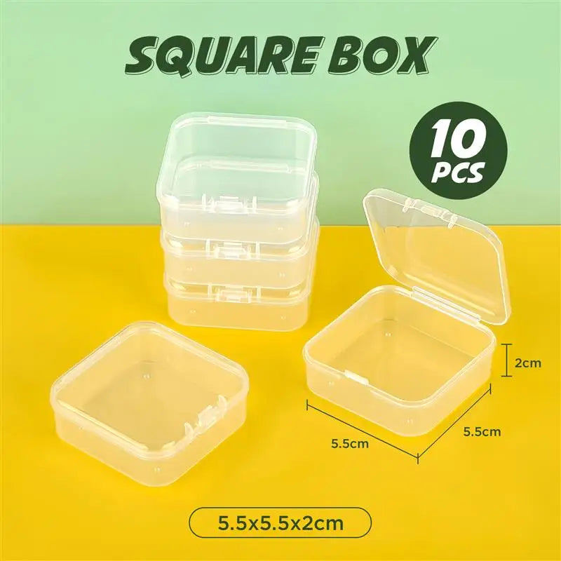 Translucent Plastic Jewelry Storage Box Set - Smarsty