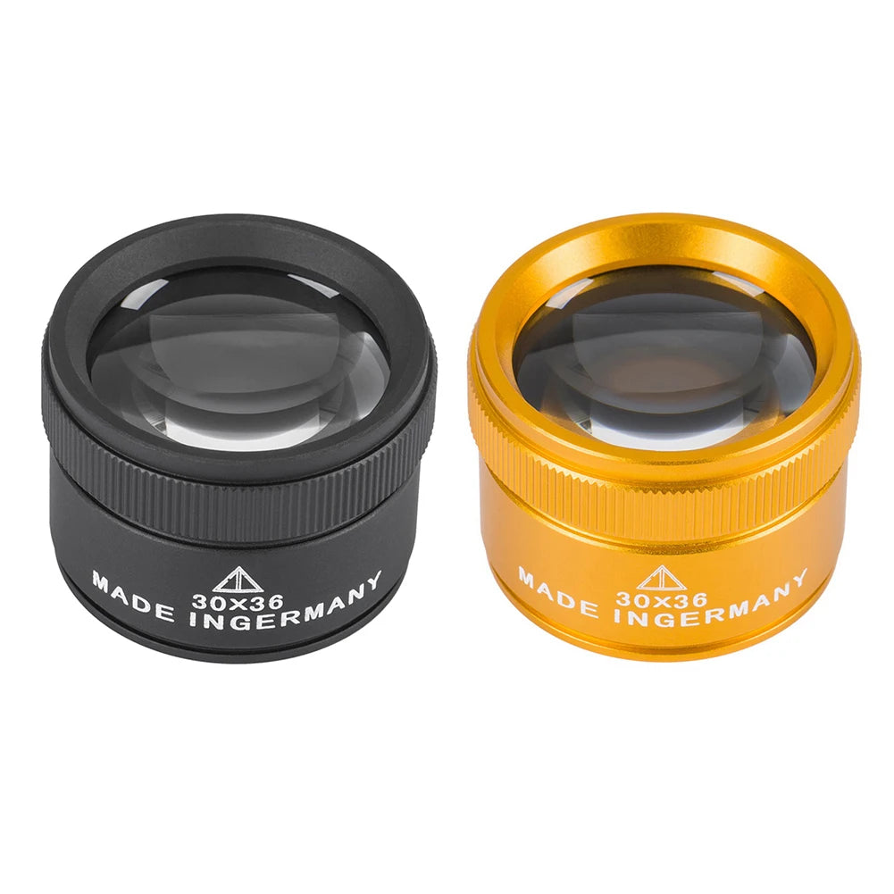 30X 36mm Magnifying Glass for Precision Work K9 Optical Lens Monocle Watch Magnifier Loupe Handheld Coin Stamps Jewelry Loupe
