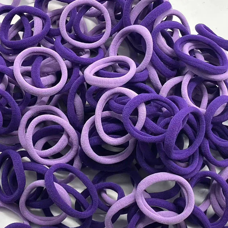 50 Pack Nylon Scrunchies Soft Stretchy No Damage Hold - Smarsty