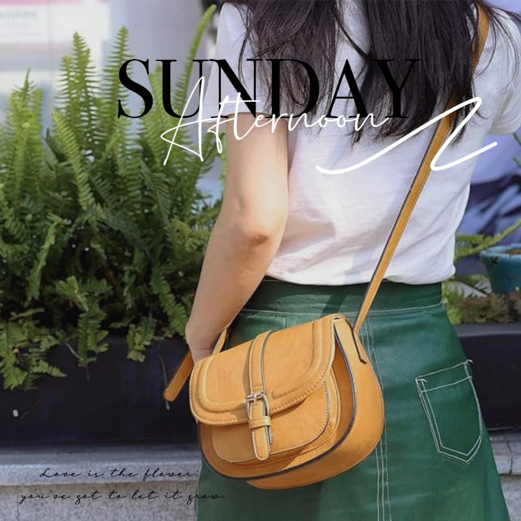Boho Faux Leather Crossbody Bag For Women With Strap - Smarsty