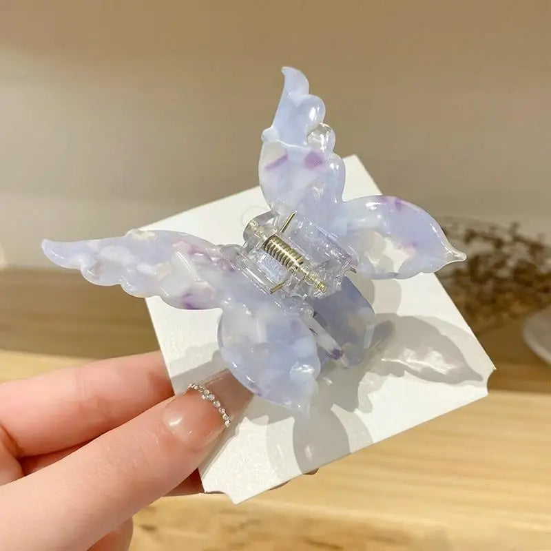 Butterfly Acetate Hair Clip Lightweight Gradient Tie Dye - Smarsty
