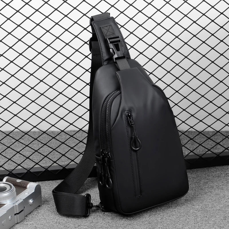 Mens USB Port Chest Bag For Daily Commute And Traveling - Smarsty