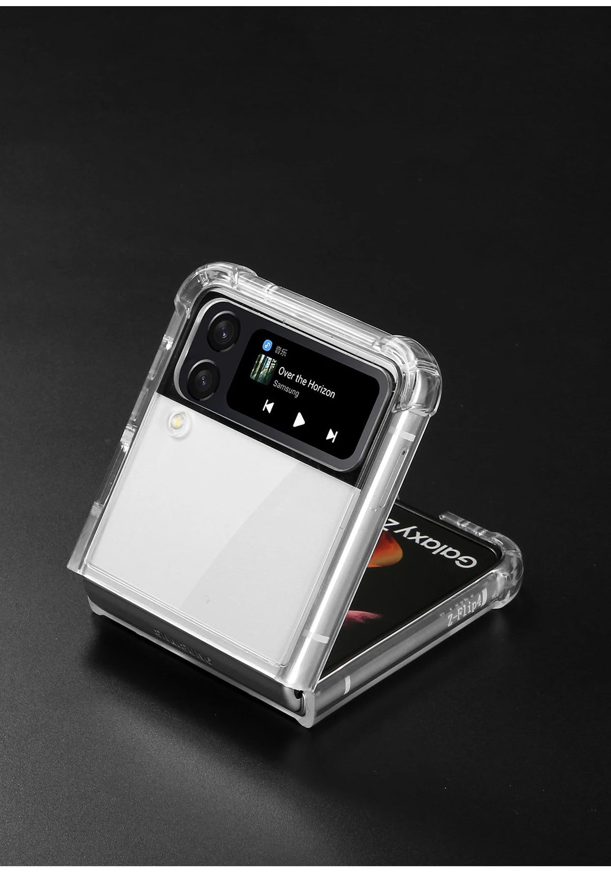 Transparent MagSafe Case With Air Cushion Shockproof Z Flip - Smarsty