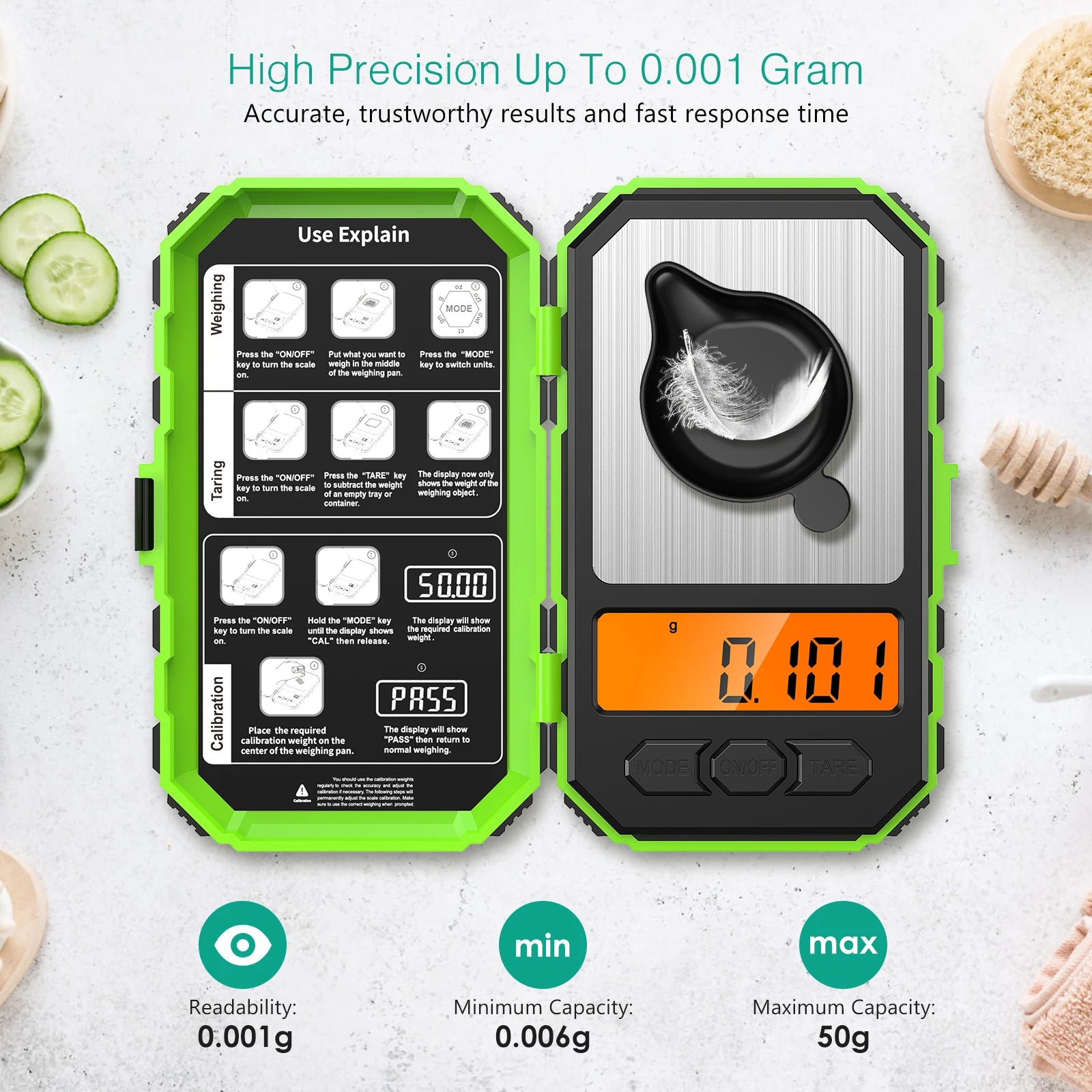 Mini Digital Pocket Scale for Jewelry Precision 0.001g Accuracy - Smarsty