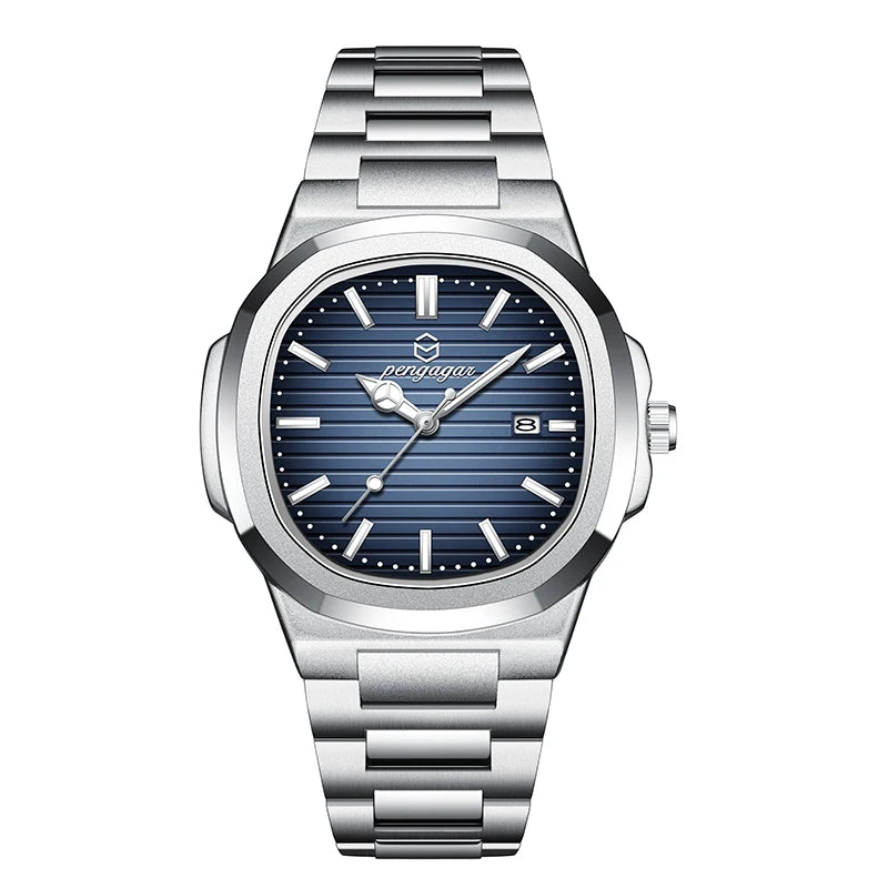 Luxury Waterproof Men’s Quartz Wristwatch with Luminous Dial - Smarsty