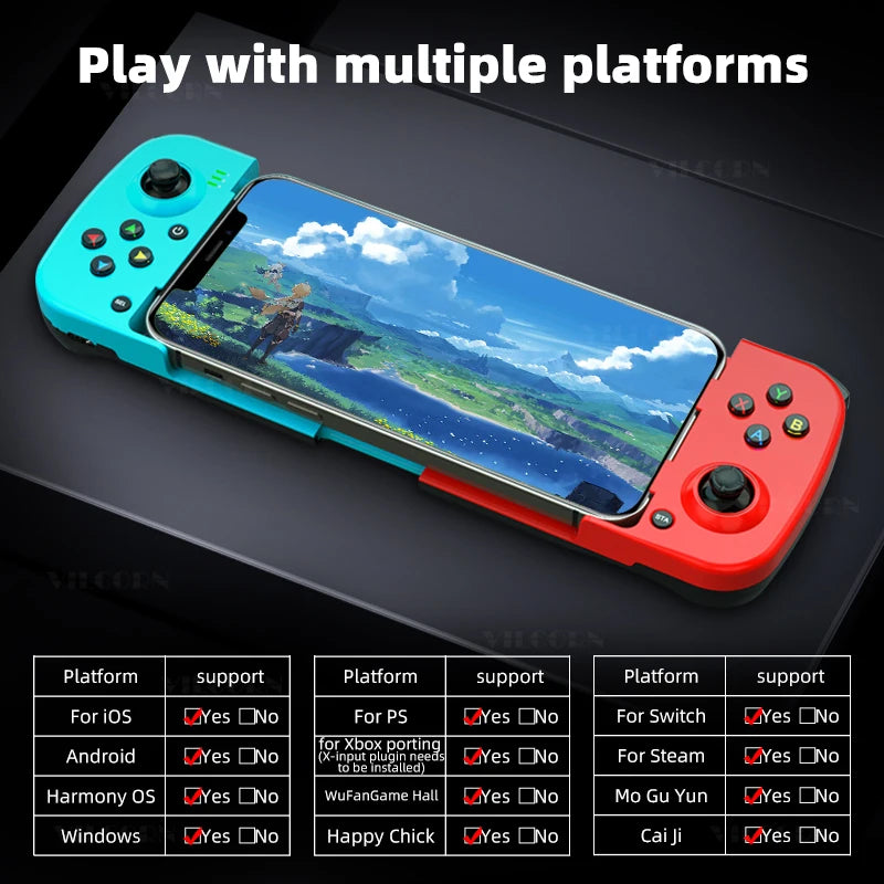 Bluetooth Game Controller with Long Battery Life for PC and Mobile - Smarsty