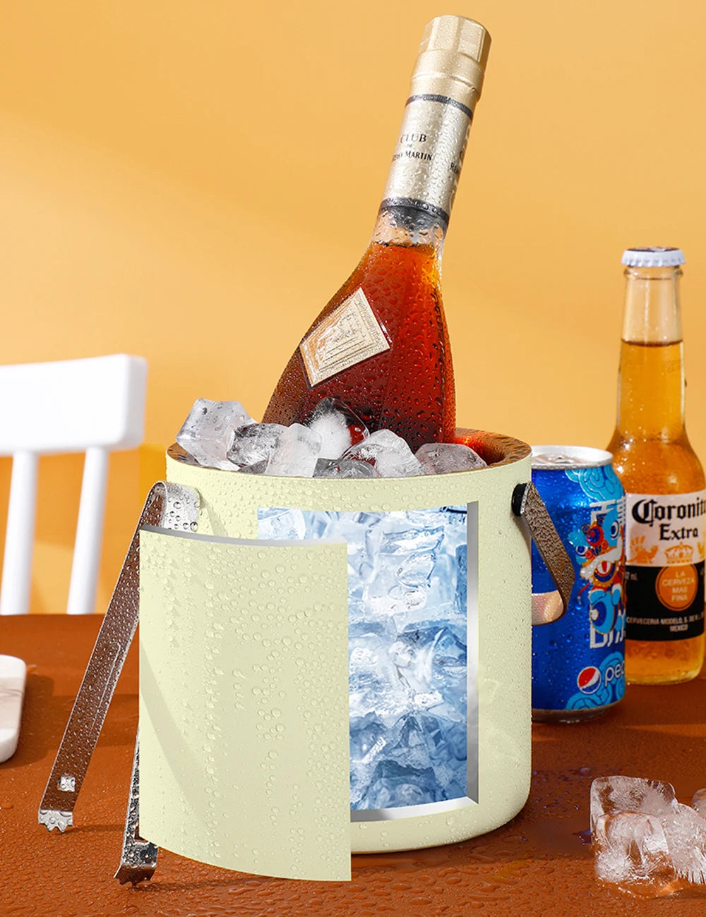 Portable Stainless Steel Ice Bucket for Outdoor Parties - Smarsty