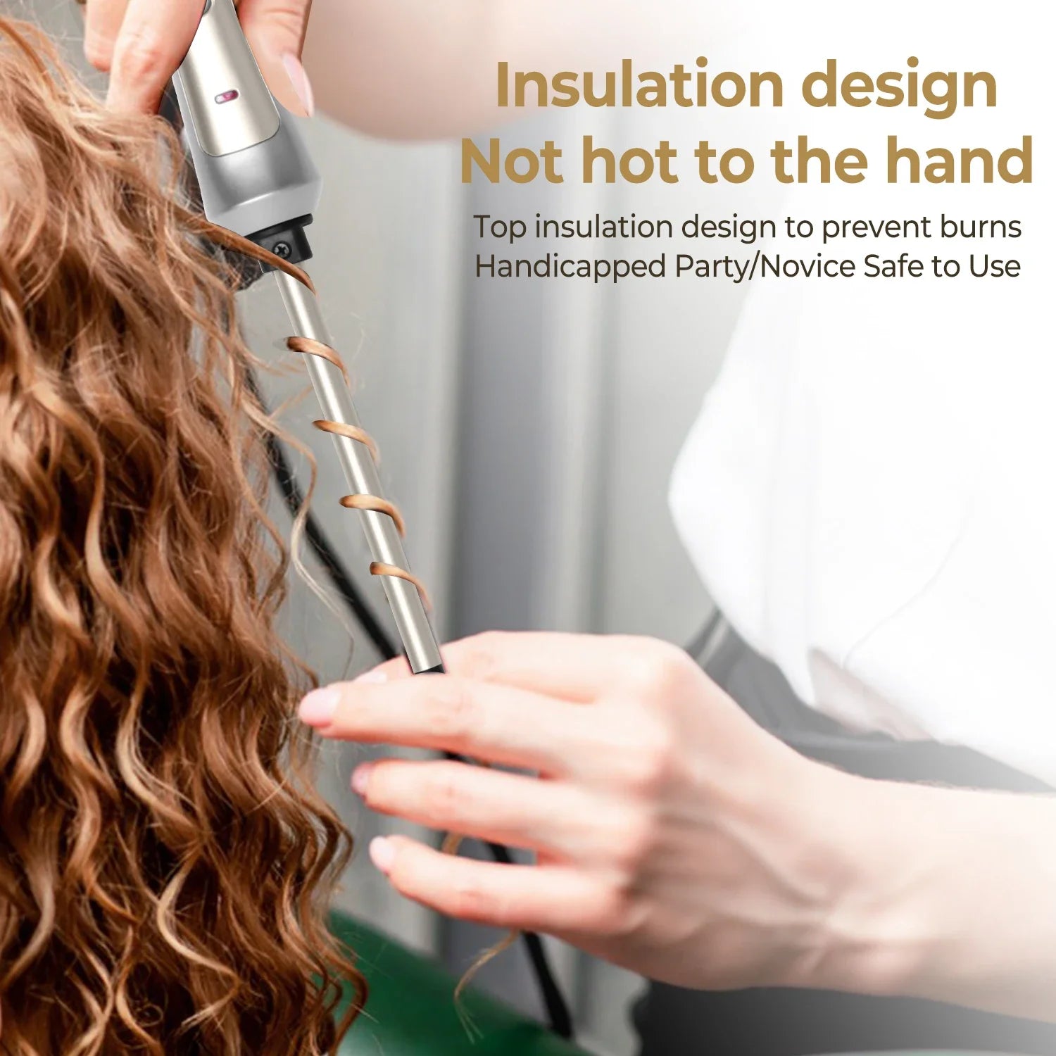 Professional 9mm Hair Curling Iron for Salon Quality Curls - Smarsty