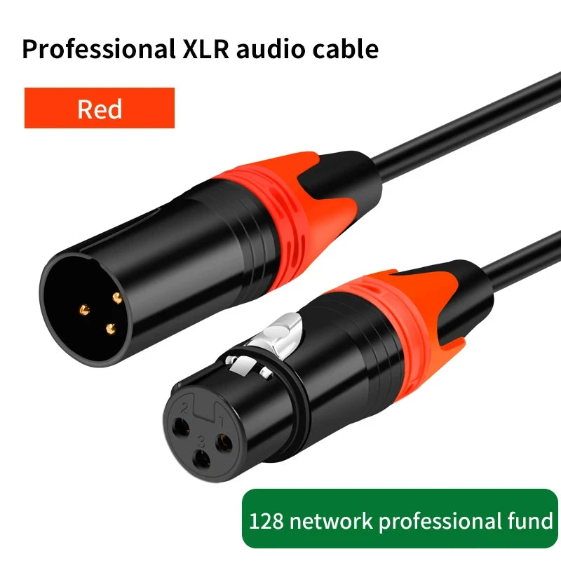 XLR Male to Female Cable for Professional Audio Extension - Smarsty