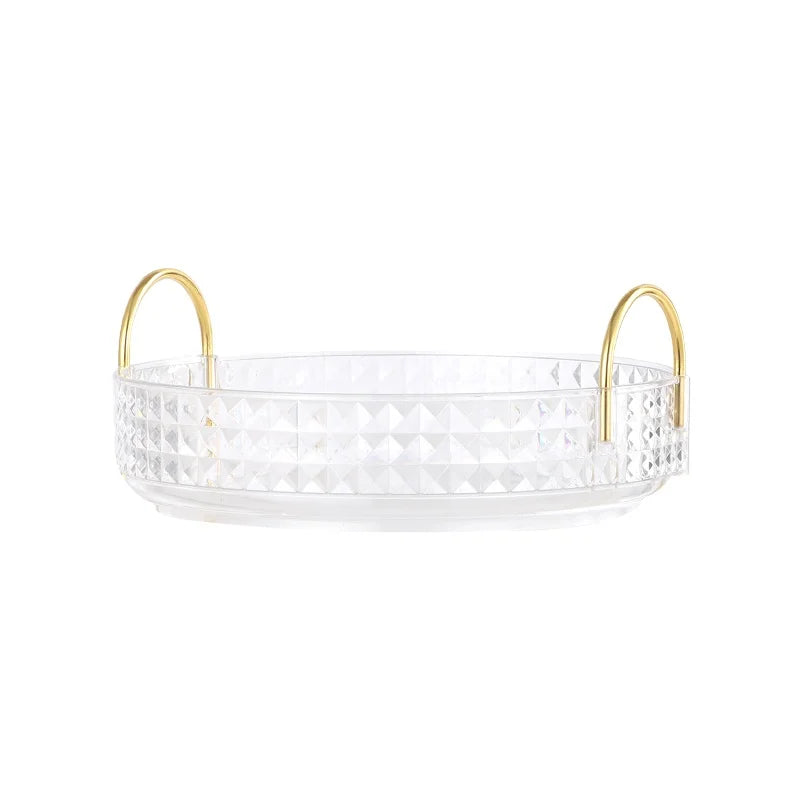 Multifunctional Lipstick Storage Box Rotating Drawer Makeup Box Transparent Desktop Skin Care Product Storage Rack by Smarsty