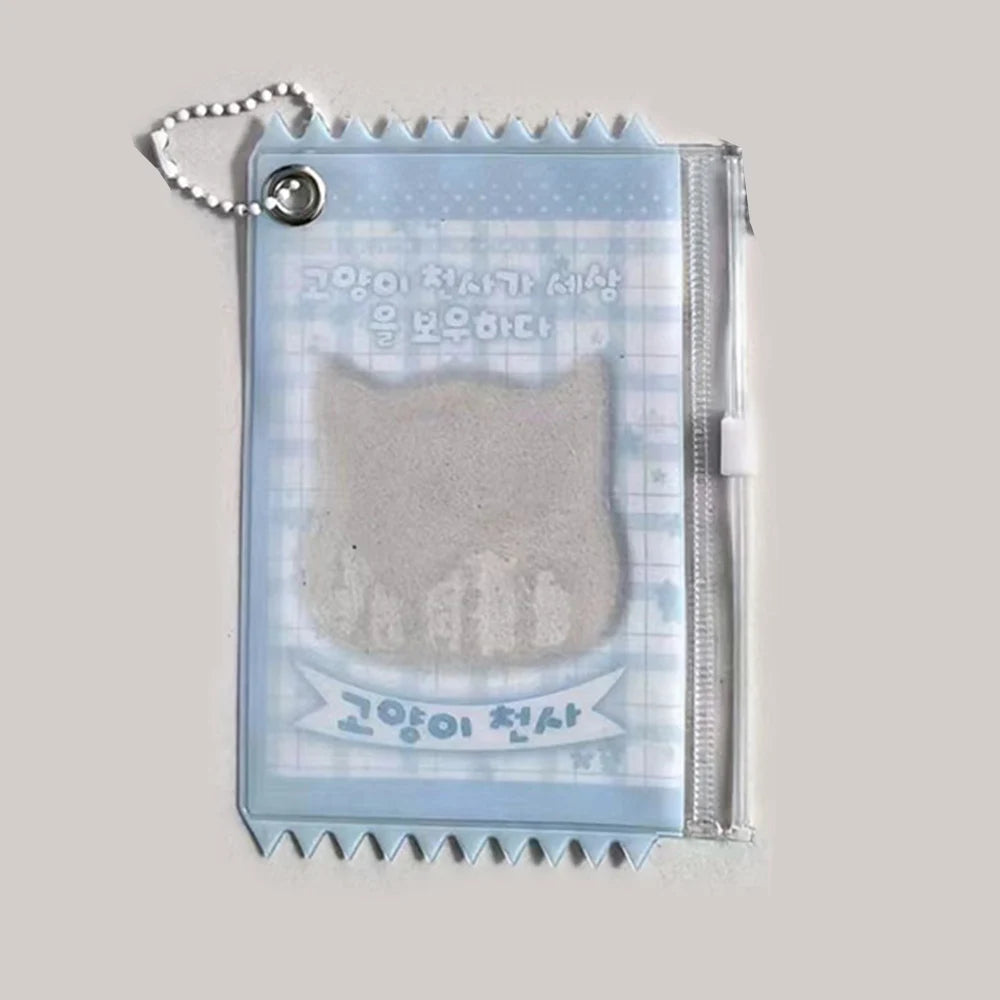 INS Transparent Candy Bag Badge Holder Korean Photocard Holder Display Bag Pendant Idol Photo Card Protective Cover Card Holder