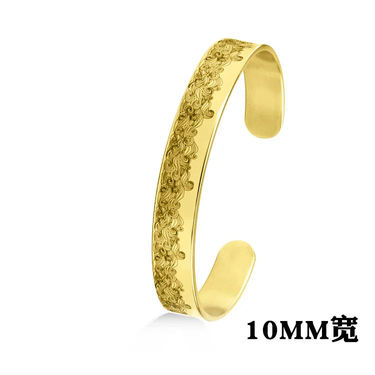 Adjustable Stainless Steel Men Bracelet Glossy Finish - Smarsty