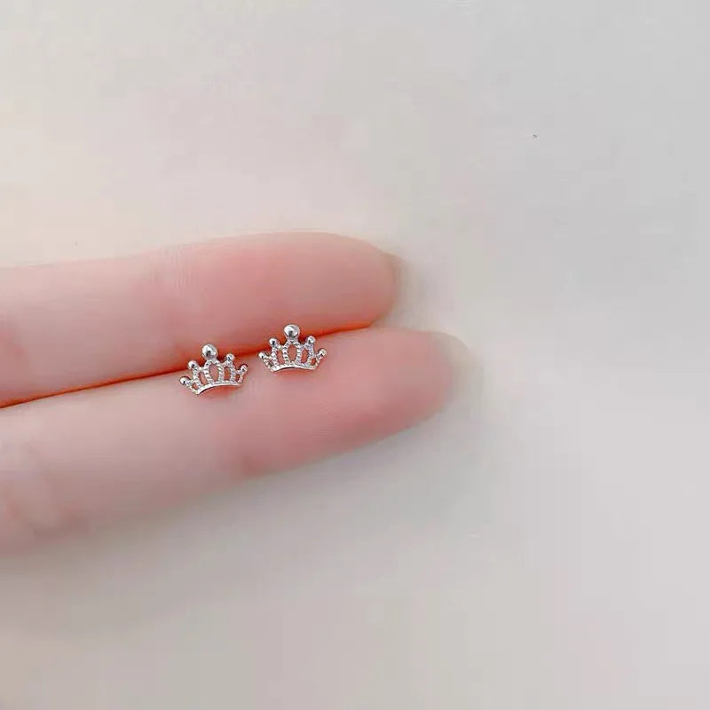 Hypoallergenic Heart Stud Earrings Minimalist Daily Wear - Smarsty