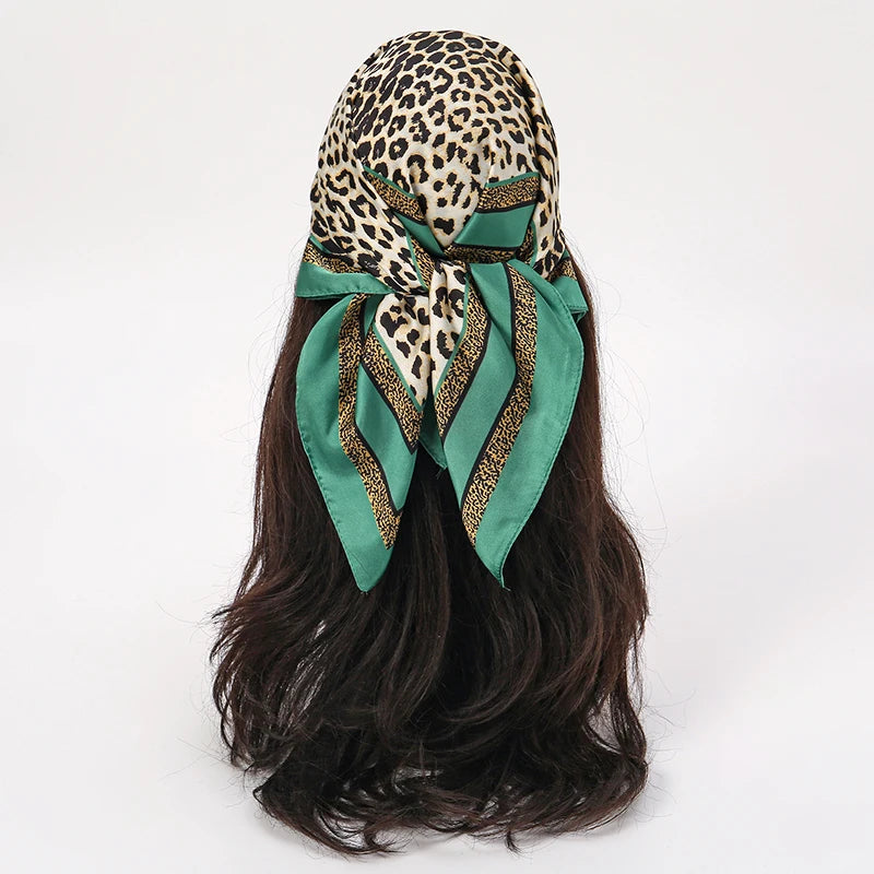 Bohemian Floral Print Silk Scarf for Women Sun Protection - Smarsty
