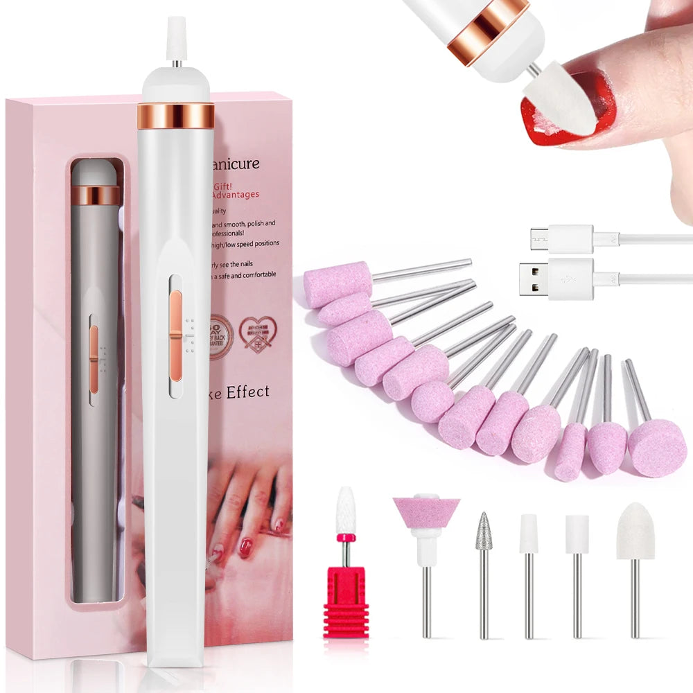 Portable Electric Nail File with 4 Speed Options - Smarsty